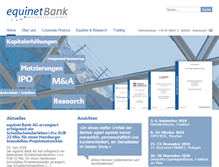 Tablet Screenshot of equinet-ag.de